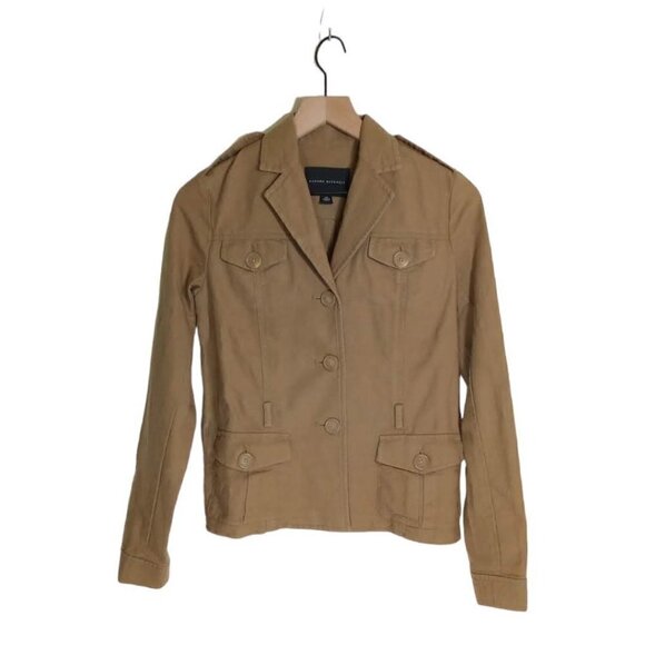BANANA Republic Tan Linen Blend Utility Jacket Size XS - Picture 1 of 7